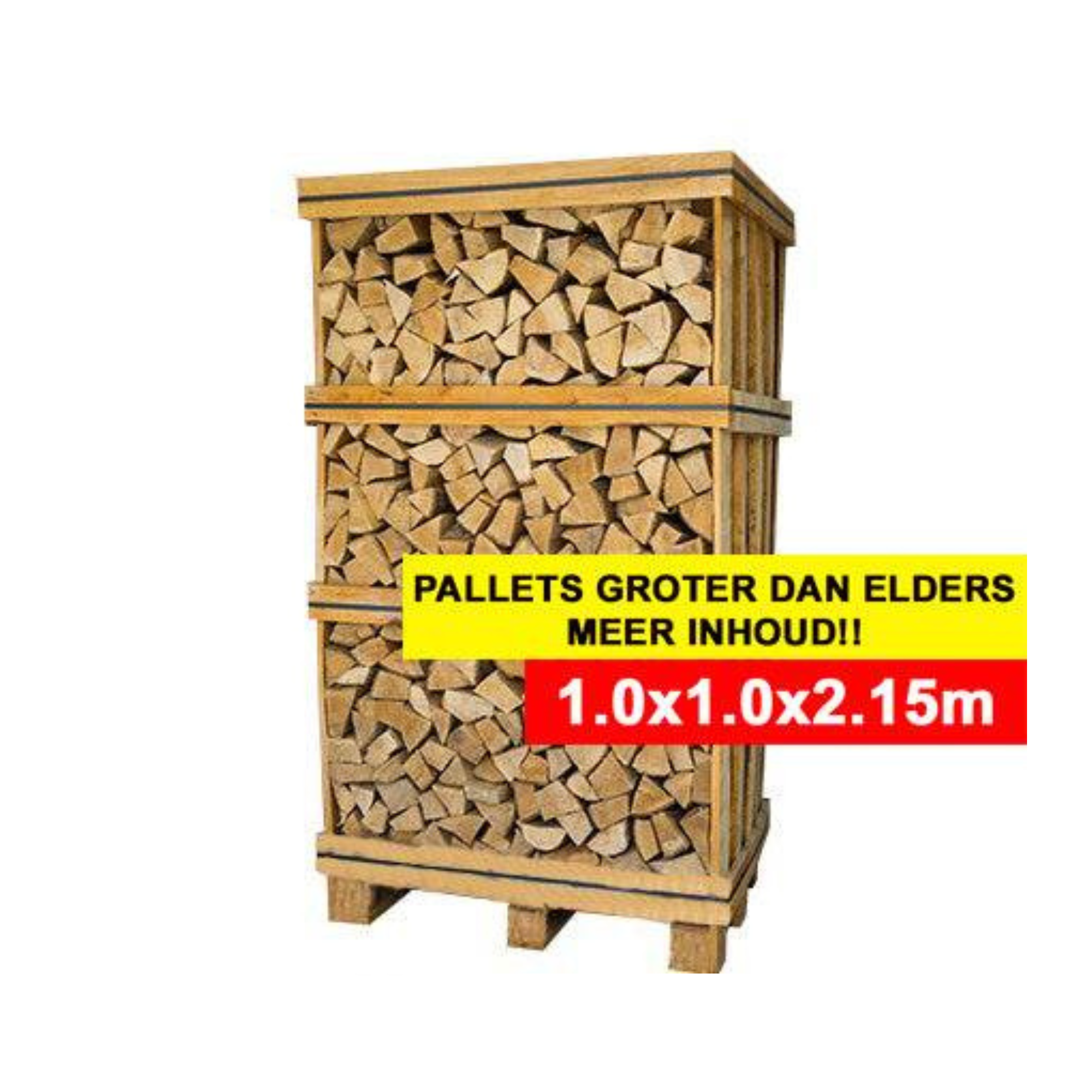 Brennholz aus Asche, ofengetrocknet – XXL – 2,15 m3