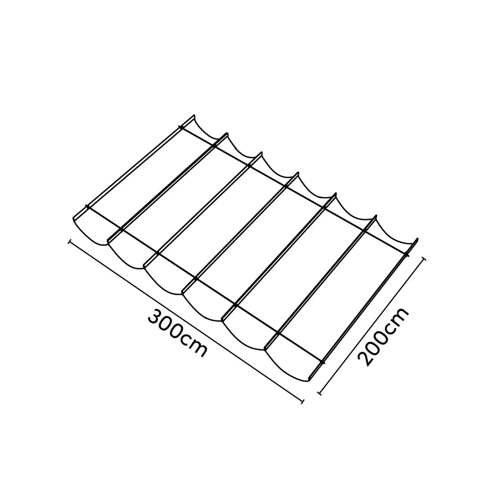 Garviks Harmonica Tuch wasserdicht grau + Materialien und Terrassenheizung