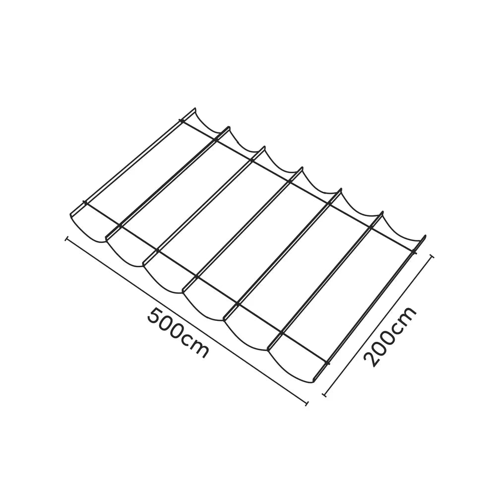 Garviks Harmonica Tuch wasserdicht cremefarben + Materialien und Terrassenheizung