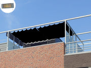 Garviks Harmonica Tuch wasserdicht schwarz + Materialien und Terrassenheizung