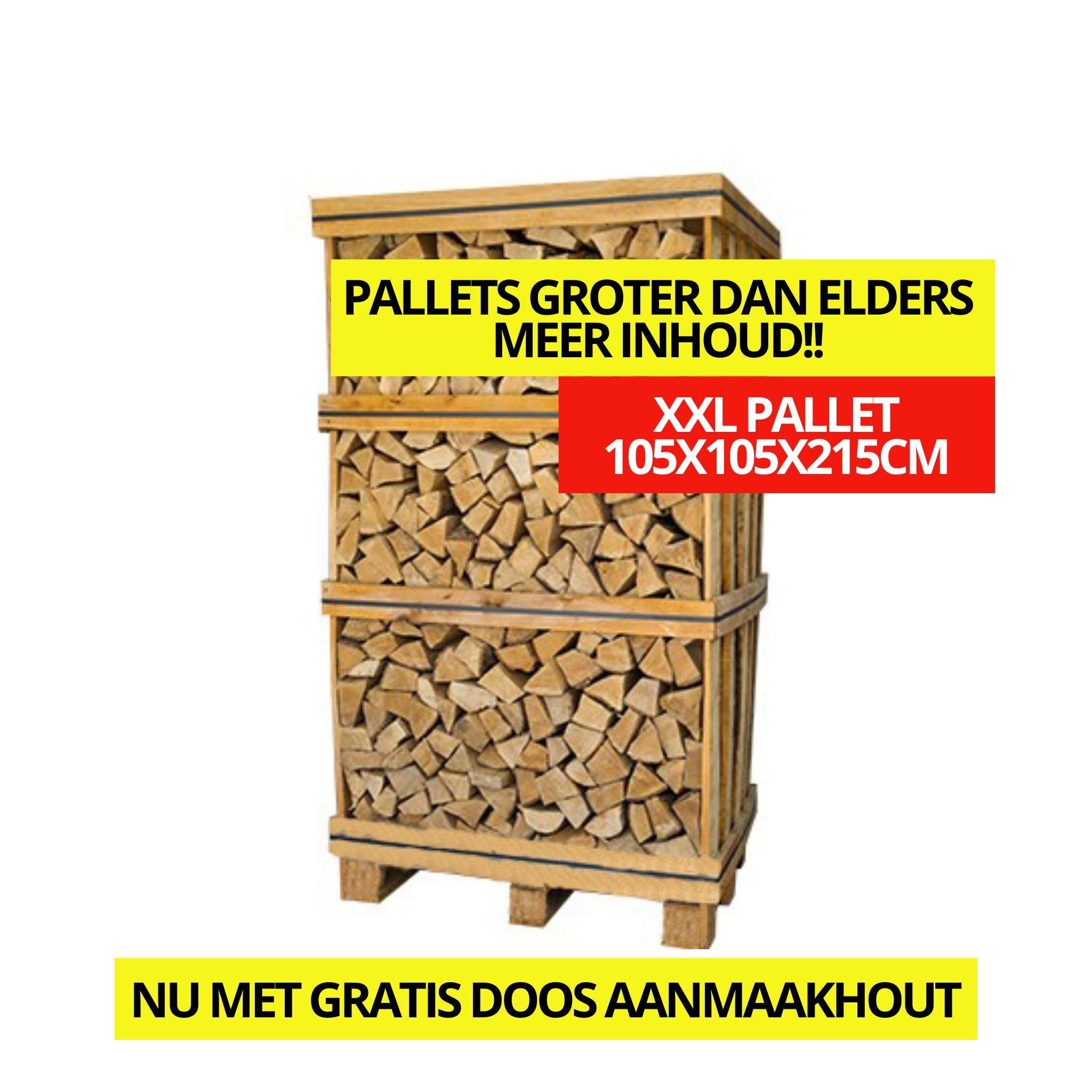 Brennholz aus Asche, ofengetrocknet – XXL – 2,15 m3