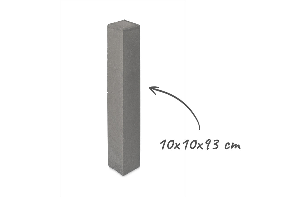 Betonpfosten für Pergolarahmen aus Aluminium